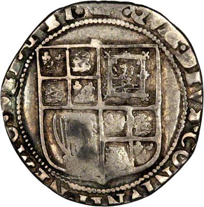 Reverse of James I Shilling