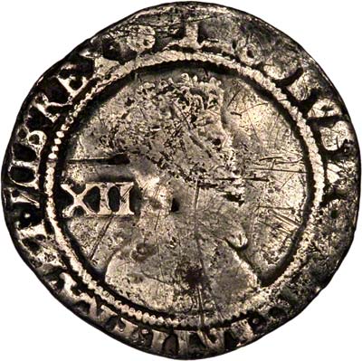 Obverse of James I Shilling