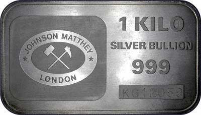 Johnson Matthey 1 Kilogram Silver Bar