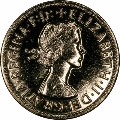 Obverse of 1967 Gold Rhodium Platinum Britannia Penny
