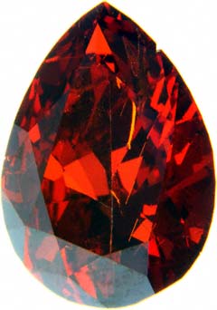 Pear Shaped Red Diamond