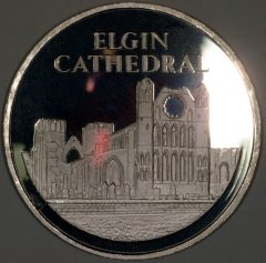 Elgin Cathedral on Silver Medallion