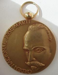 Gold Medallion of Jose Marti of Cuba