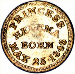 Reverse of Model Coin of Princess Helena