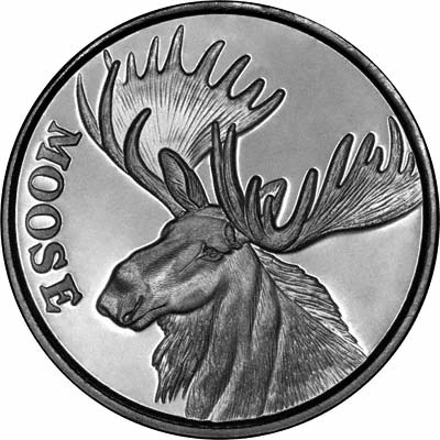Obverse of Silver Moose Medallion