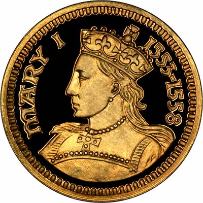 Mary on Obverse of 'Our Royal Sovereigns' Medallion