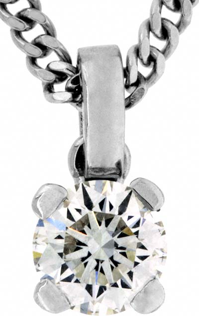 0.68ct Second Hand Diamond Pendant in Platinum