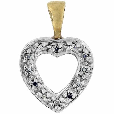 9ct Gold Diamond Set Heart