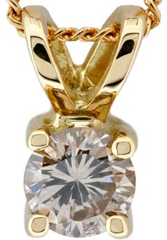18ct Gold Diamond Pendant