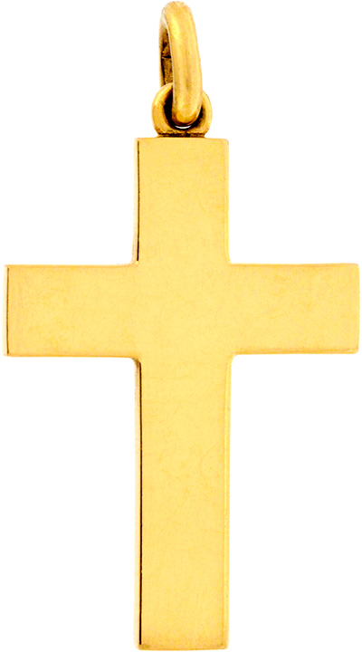 18ct Yellow Gold Crucifix Pendant
