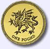 Typical Reverse of English Pound Coin