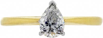 Second Hand Pear Shape Solitaire