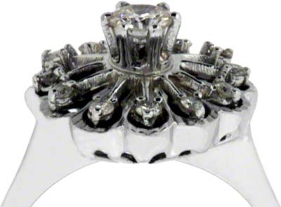 Fancy Diamond Cluster Ring