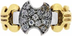 Gent's Fancy Cluster Diamond Ring
