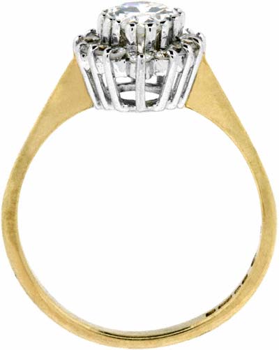 Pear Shaped CZ Ring Dress Ring in 9ct Gold