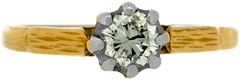 Second Hand Modern Brilliant Cut Diamond in a 18ct Yellow Gold Mount