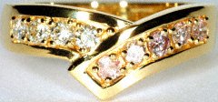 Pink & White Diamond Eternity Ring