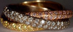 Diamond Set Russian Wedding Ring