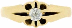 Gent's Solitaire Diamond Ring