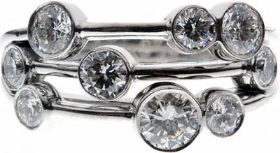Triple Band Diamond Dress Ring