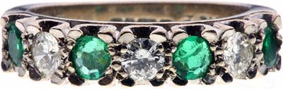 Emerald & Diamond Eternity Ring