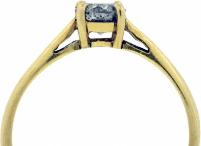 Second Hand Diamond Solitaire Claw Set in 18ct Yellow Gold