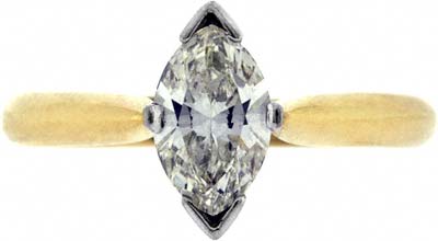 Second Hand Marquise Shape Solitaire