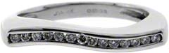 Second Hand Wavy Diamond Eternity Ring in 18ct White Gold