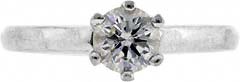 Certificated Second Hand Diamond Solitaire set in 14ct White Gold