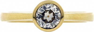 Second Hand Diamond Solitaire in 18ct Yellow Gold