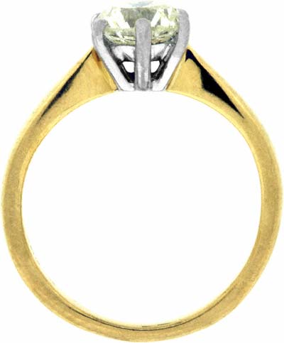 Second Hand Modern Brilliant Cut Solitaire in 18ct Gold