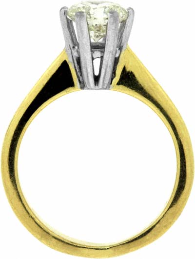 Second Hand Modern Brilliant Cut Solitaire in 18ct Gold