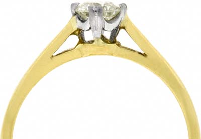 Second Hand Modern Brilliant Solitaire in 18ct Gold