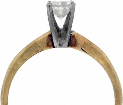 Second Hand Modern Brilliant Solitaire in 14ct Gold