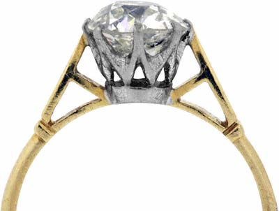 Second Hand Old Cut Solitaire in 18ct Gold