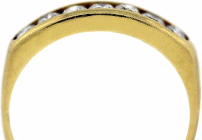 Second Hand Channel Set Half Eternity Ring