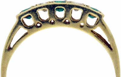 Emerald & Diamond Eternity Ring - Overview