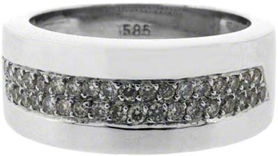Second Hand Double Row Diamond Dress Ring