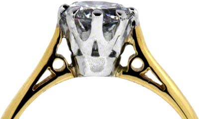 Modern Brilliant Cut Solitaire in 18ct Yellow Gold