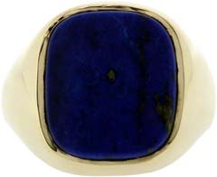 Lapis Lazulite Signet Ring