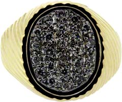Gent's Diamond Set Signet Ring