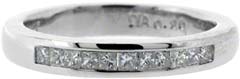 Second Hand Half Eternity Ring in 18ct White Gold