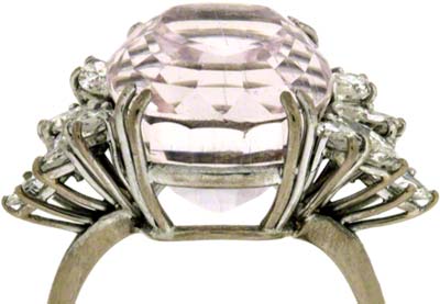 Kunzite & Diamond Dress Ring