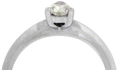 Pear Shaped Solitaire Claw Set in 18ct White Gold