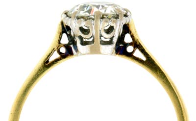 Old Cut Solitaire in 18ct Yellow Gold