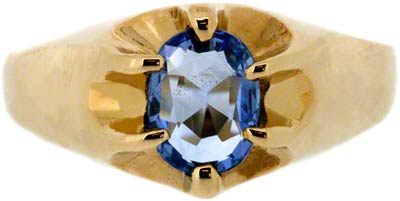 Gent's Ceylon Sapphire Solitaire