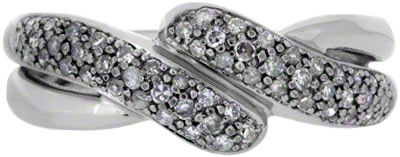 Second Hand Diamond Dress Ring in 9ct White Gold