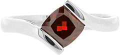Garnet Single Stone Dress Ring