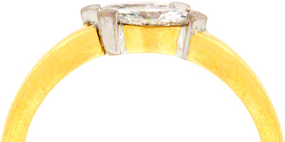 Second Hand Rim Marquise Two Stone Crossover