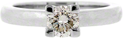 Second Hand Diamond Solitaire in 18ct White Gold